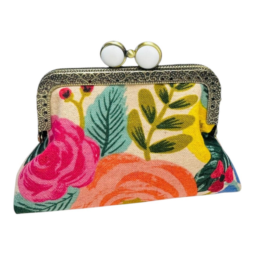Kiki & Syds ON THE GO Credit Card Clutch - Joliet Rose Cream