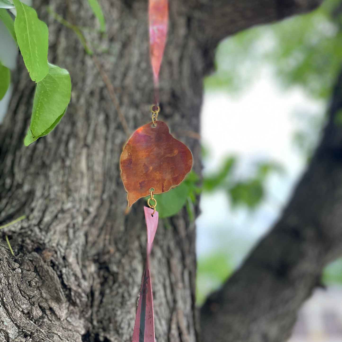 Natural Copper Leaf Garden Chain