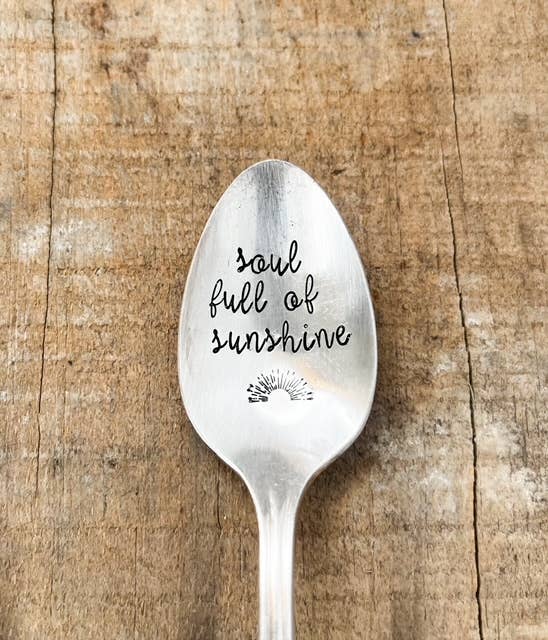 Soul Full Of Sunshine Vintage Stamped Spoon