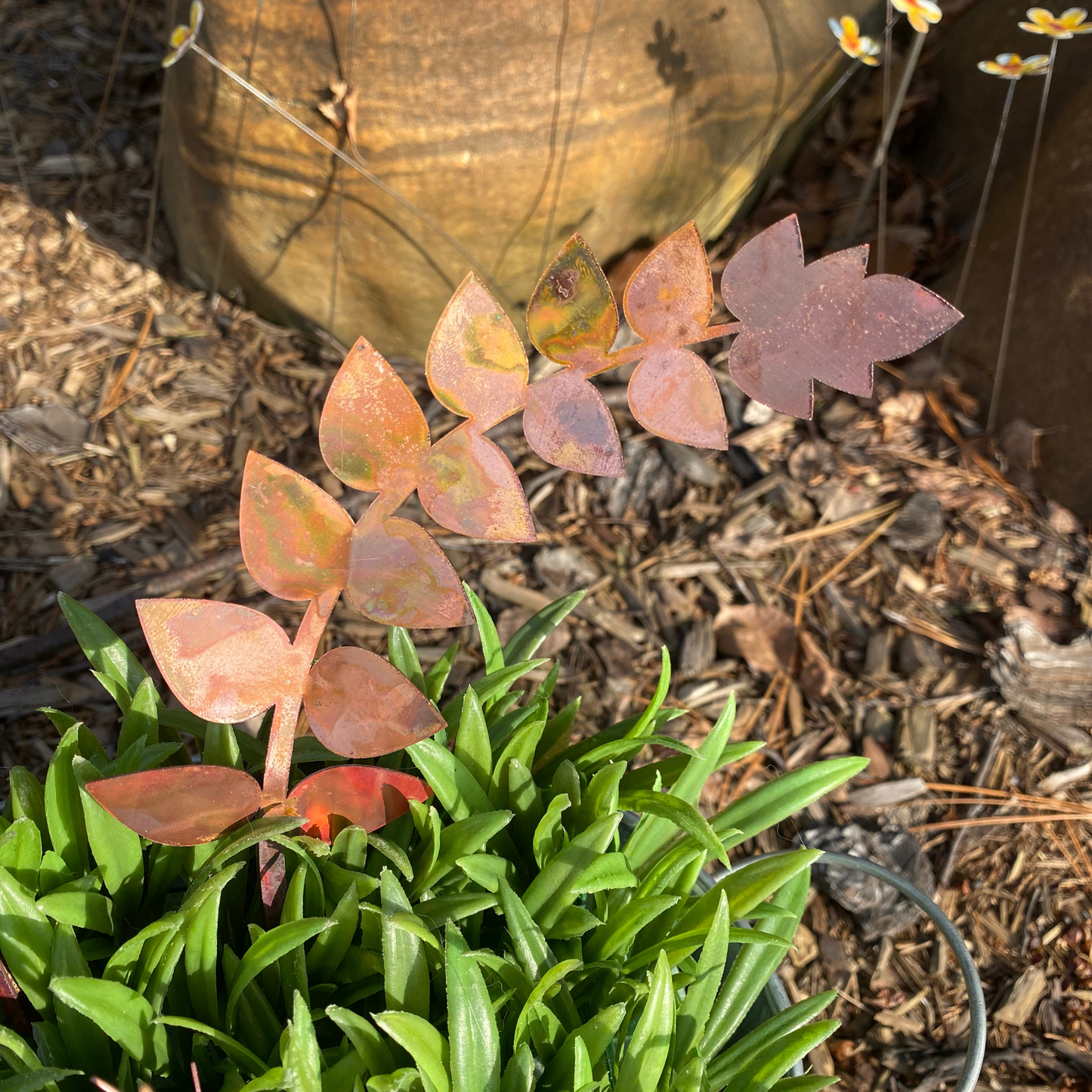 New Lower Price - Medium Copper Fern Frond (teardrop)