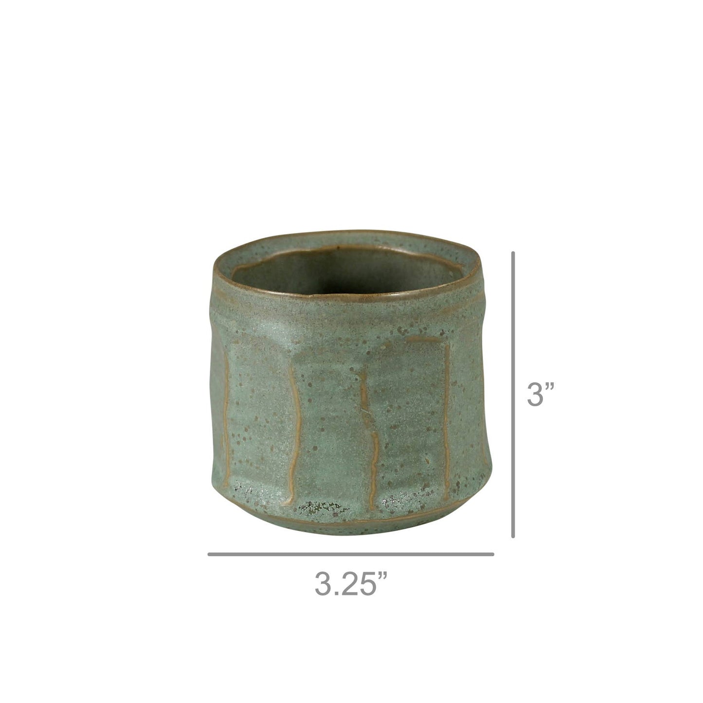 Olive Cachepot, Ceramic - Sm