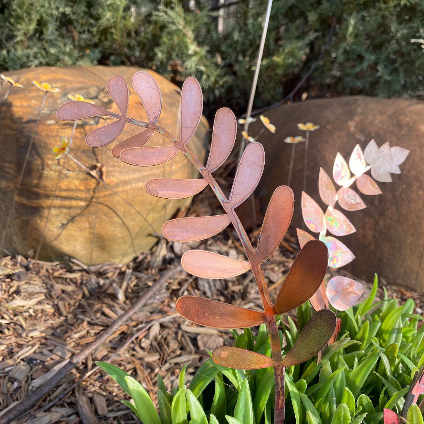 New lower price - Large Copper Fern Frond
