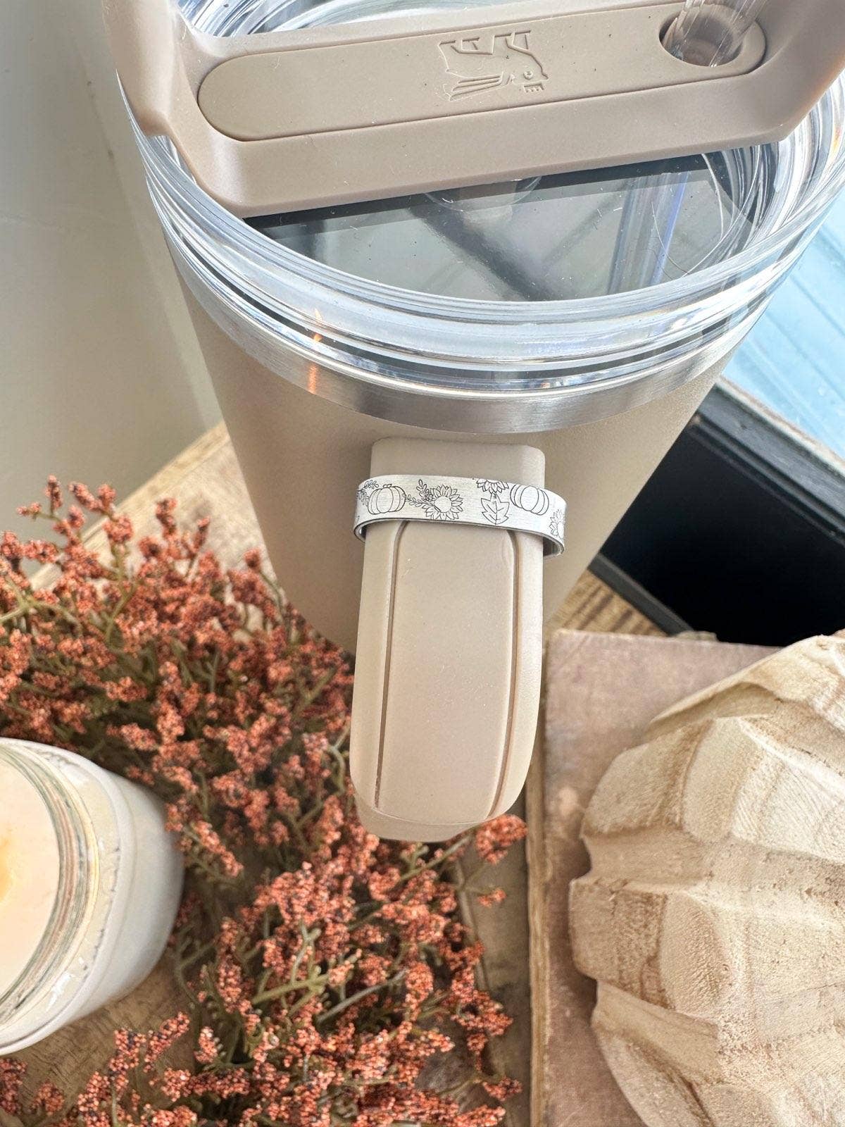 Fall Pumpkin Skinny Tumbler Cuff