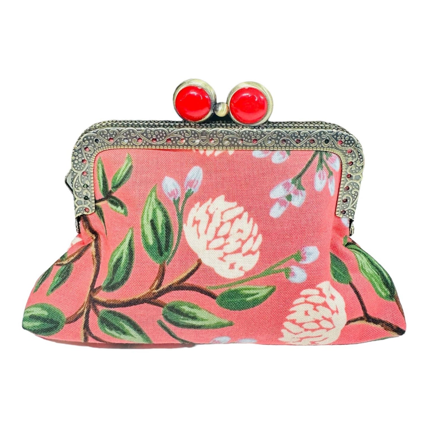 Kiki & Syds ON THE GO Credit Card Clutch - PEONY Sorbet