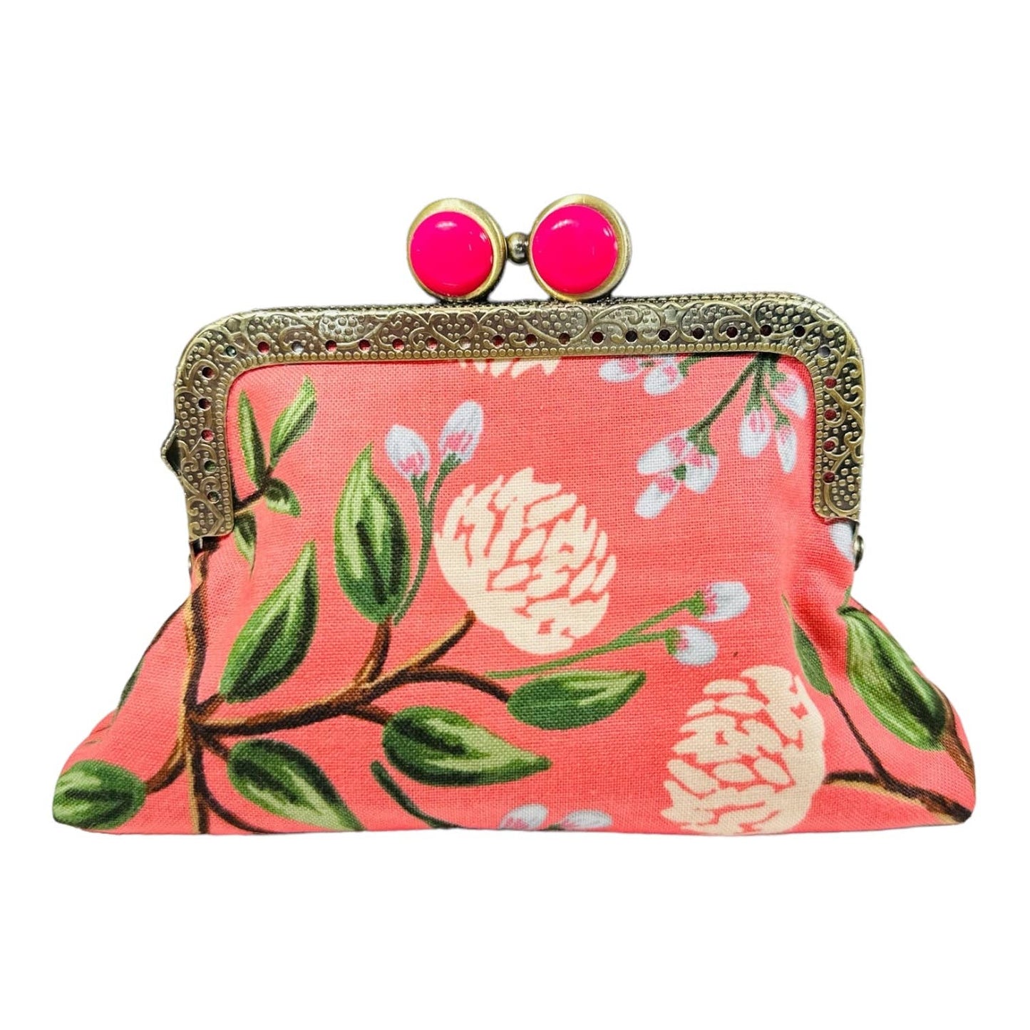 Kiki & Syds ON THE GO Credit Card Clutch - PEONY Sorbet