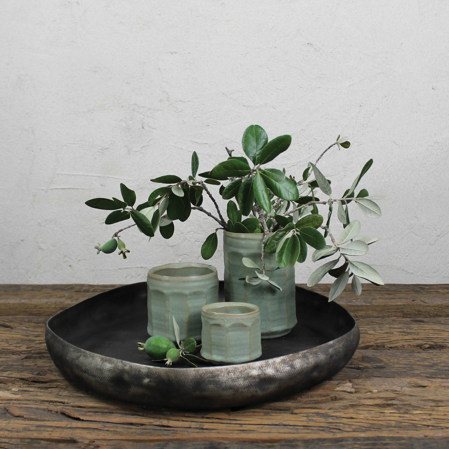 Olive Cachepot, Ceramic - Sm