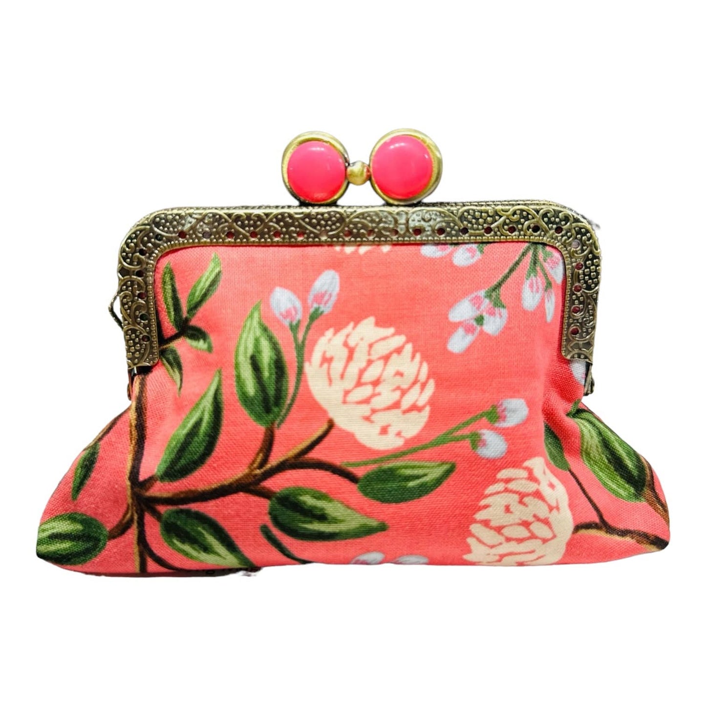Kiki & Syds ON THE GO Credit Card Clutch - PEONY Sorbet