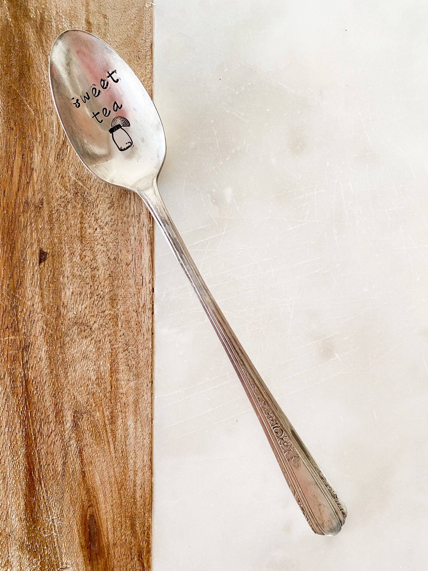 Sweet Tea Vintage Stamped Spoon