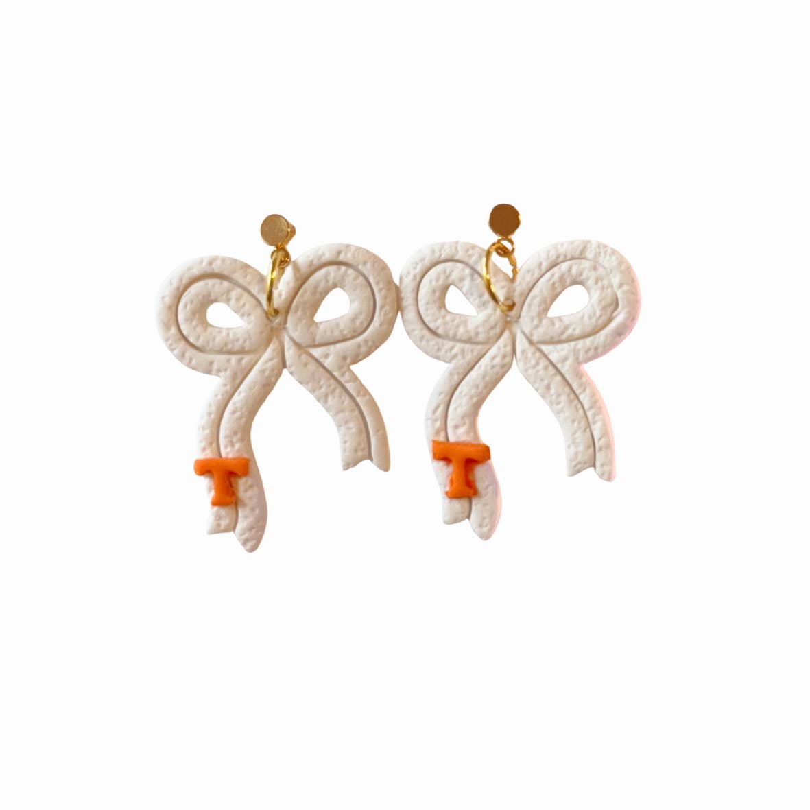 White and Orange Bow Jewelry | Gifts, Tennessee, Vols