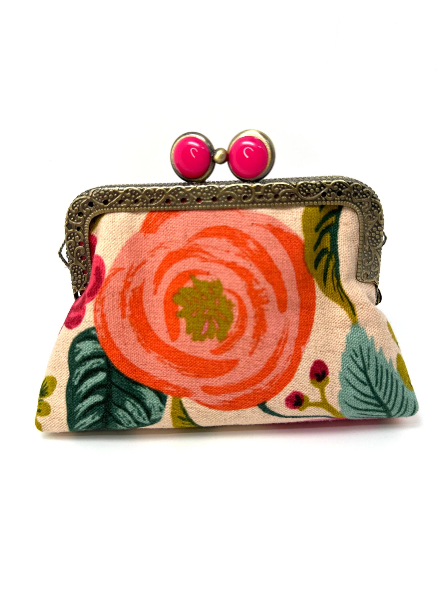 Kiki & Syds ON THE GO Credit Card Clutch - Joliet Rose Cream