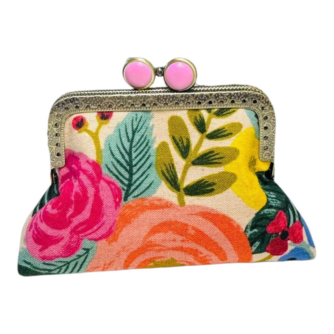 Kiki & Syds ON THE GO Credit Card Clutch - Joliet Rose Cream