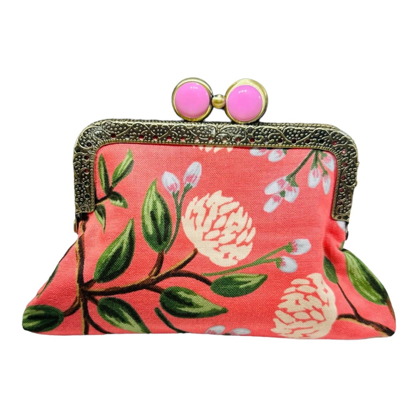 Kiki & Syds ON THE GO Credit Card Clutch - PEONY Sorbet