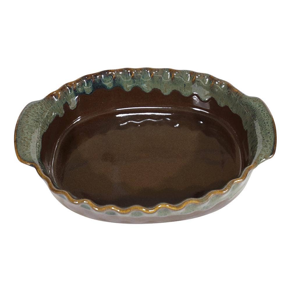 Handmade Ceramic Small Oval Shaped Baker