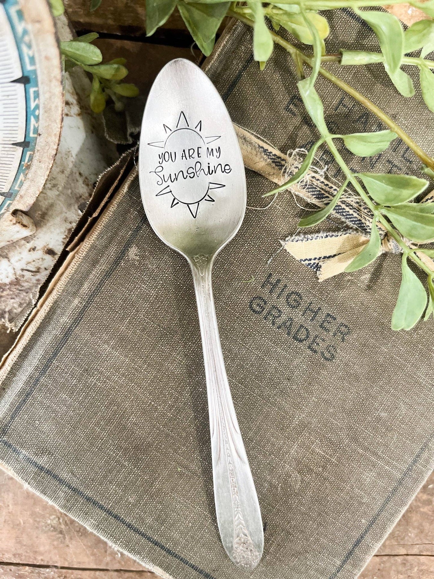 You Are My Sunshine Vintage Stamped spoon