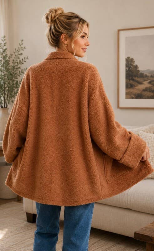 Fleece Pocket Cardigan