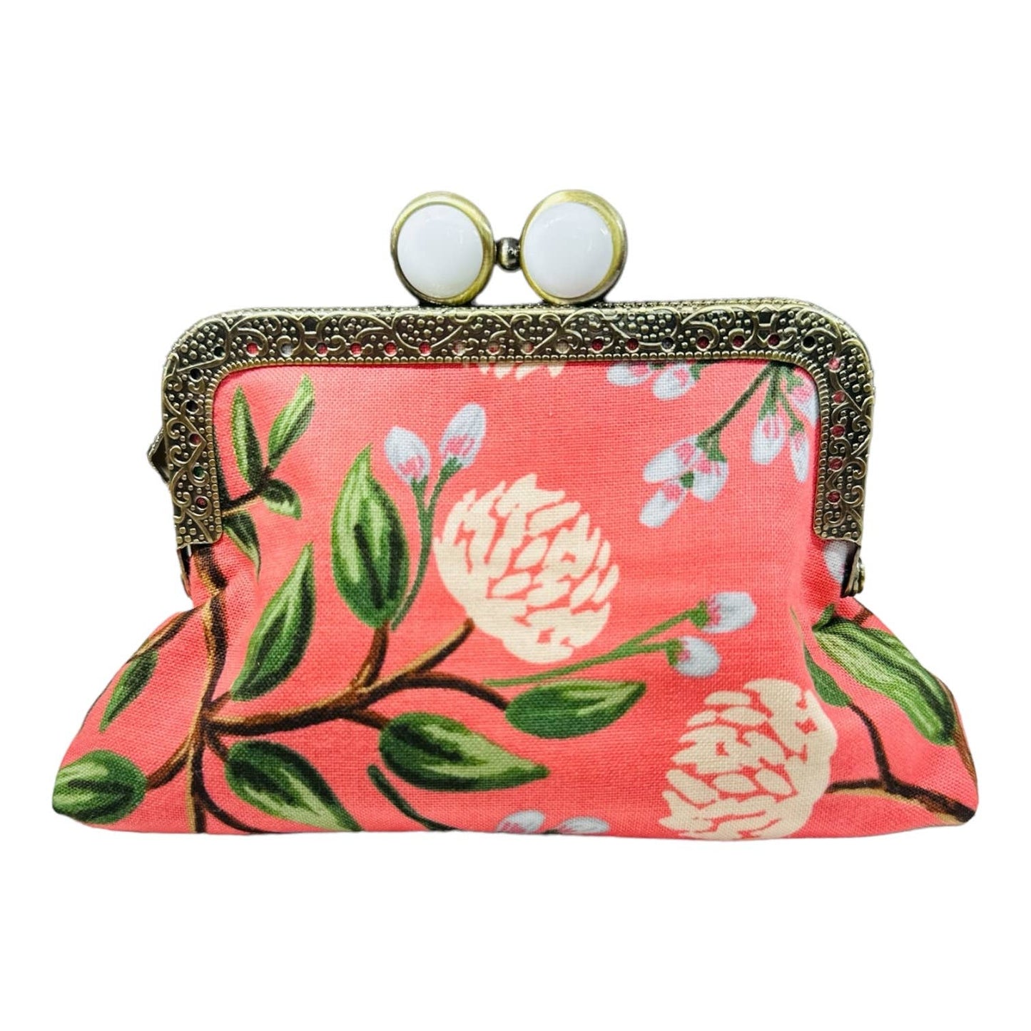 Kiki & Syds ON THE GO Credit Card Clutch - PEONY Sorbet