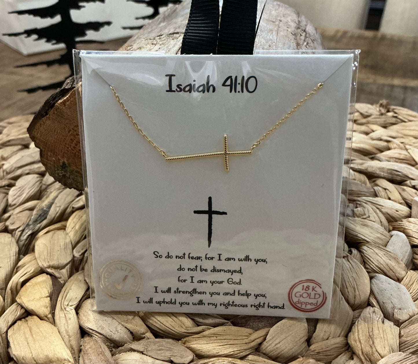 Isaiah 41:10 Gold Necklace