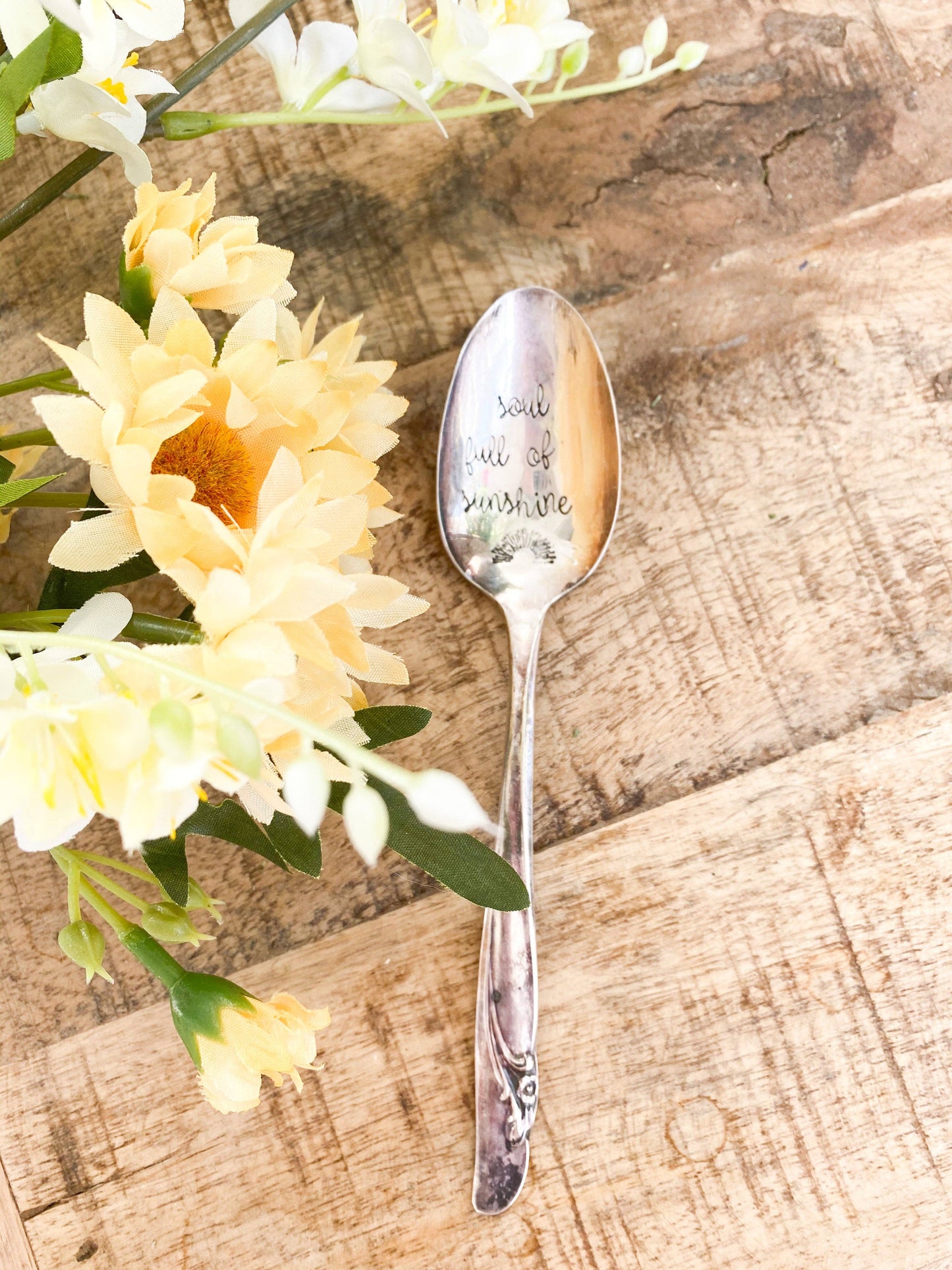 Soul Full Of Sunshine Vintage Stamped Spoon