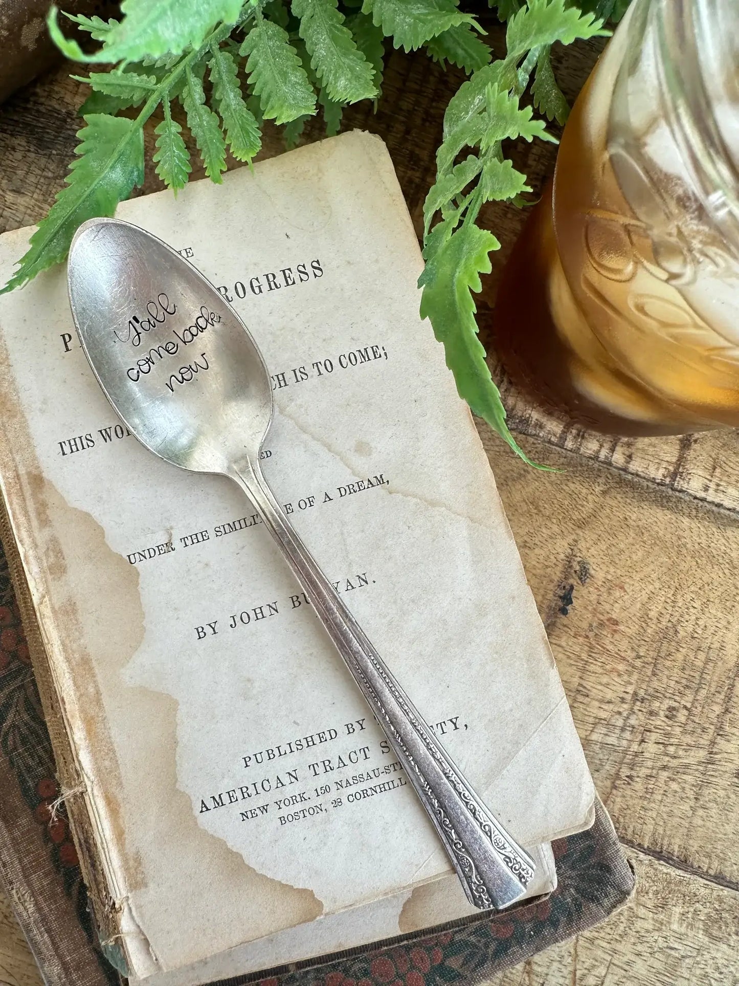 Y’all Come Back Now Vintage Stamped Spoon