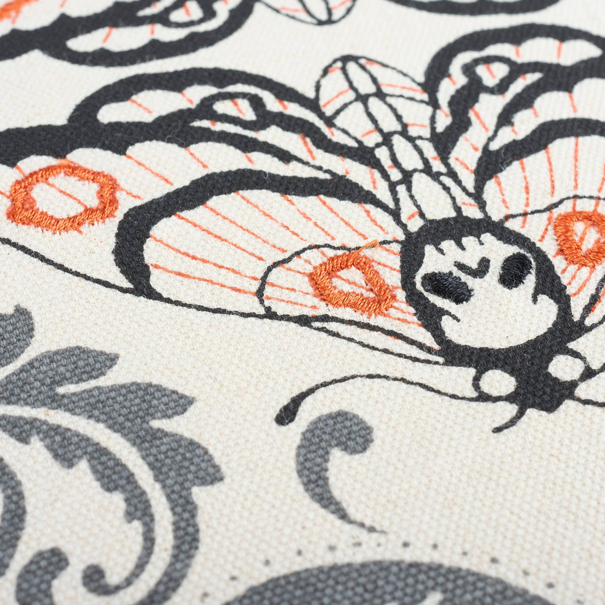 Moth Skull Pillow