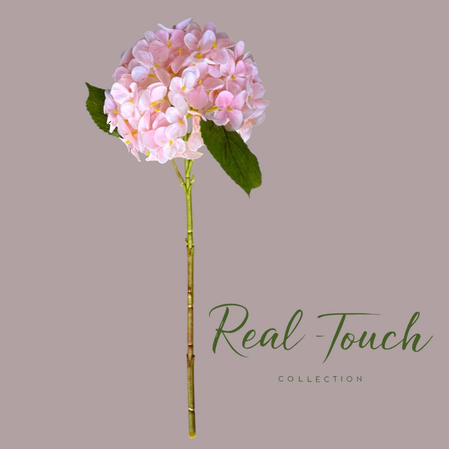 18" Ultra Realistic Real Touch Artificial Hydrangea