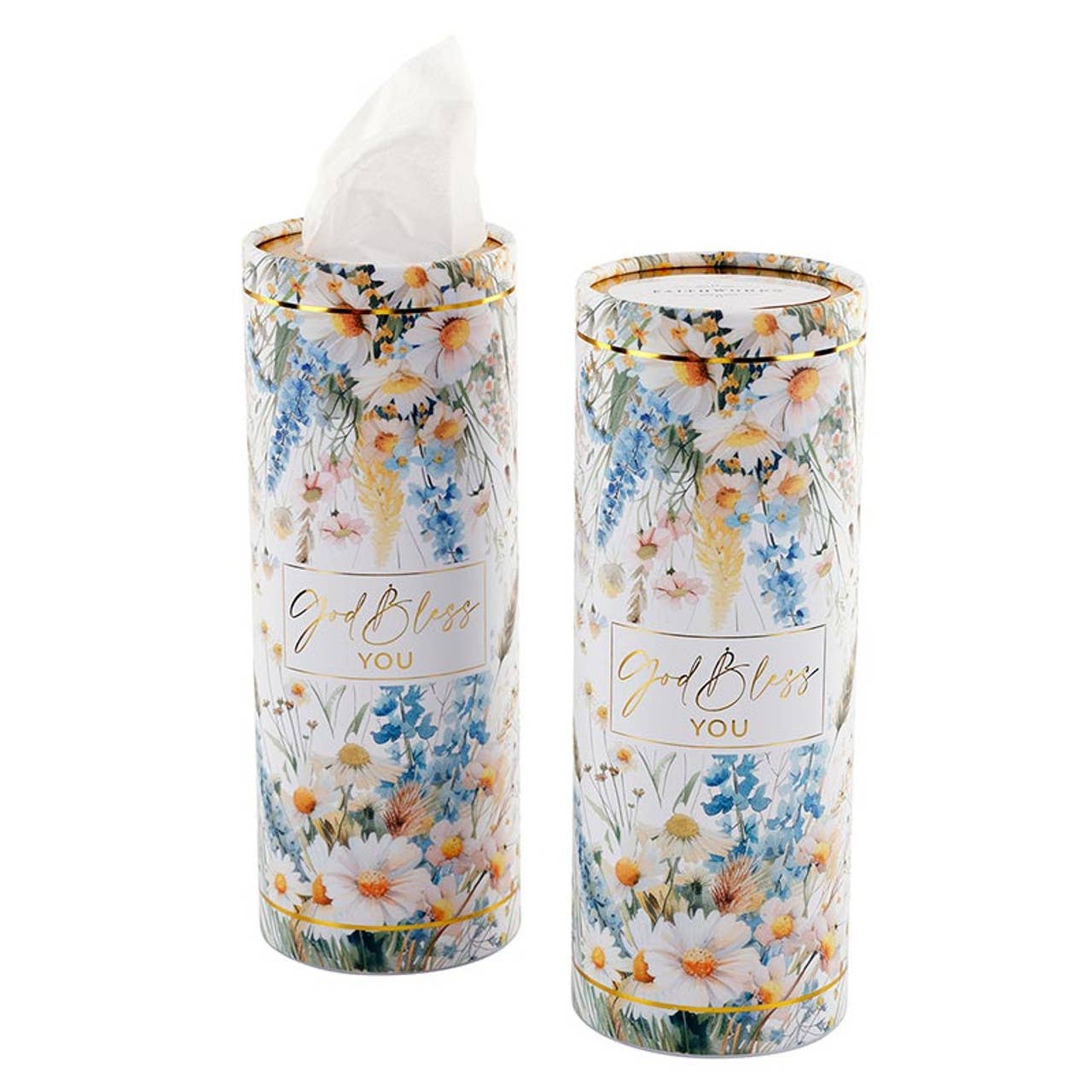 God Bless You tissues - Wildflowers