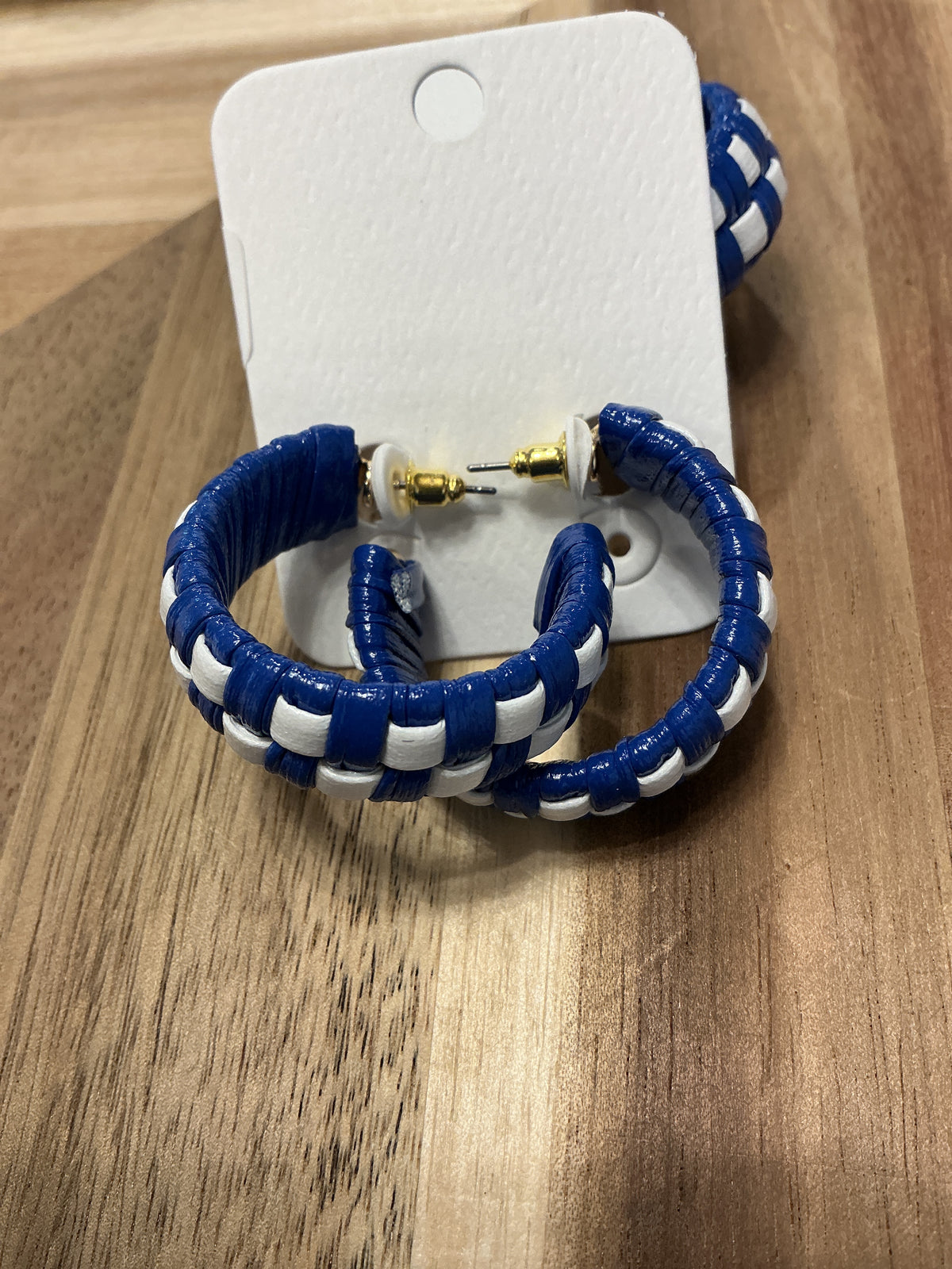 Royal Blue and White Hoops