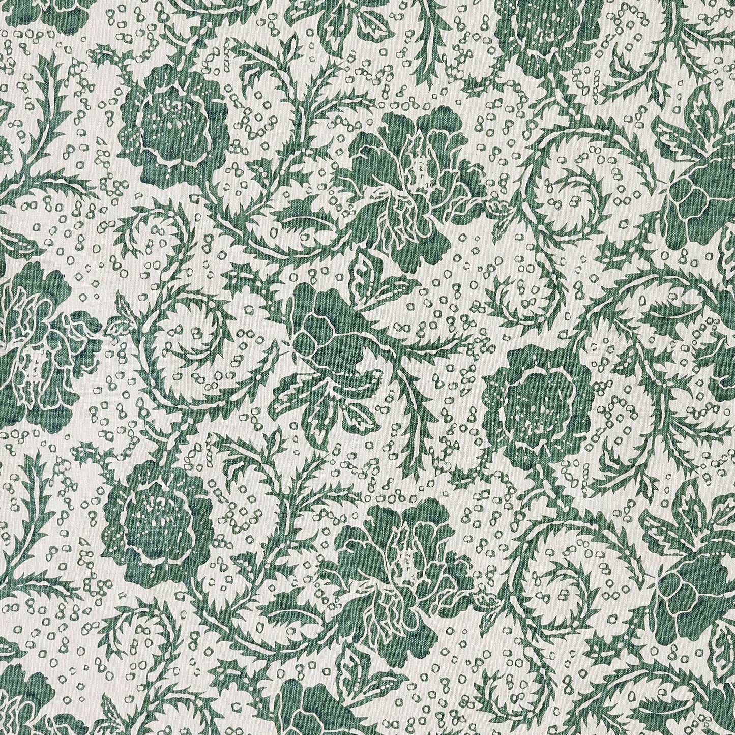 Dorset Green Floral Fabric Euro Sham 26x26