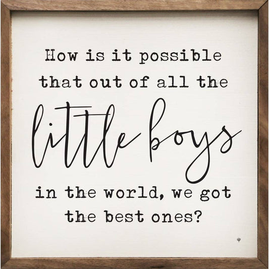 Little Boys Best Ones White