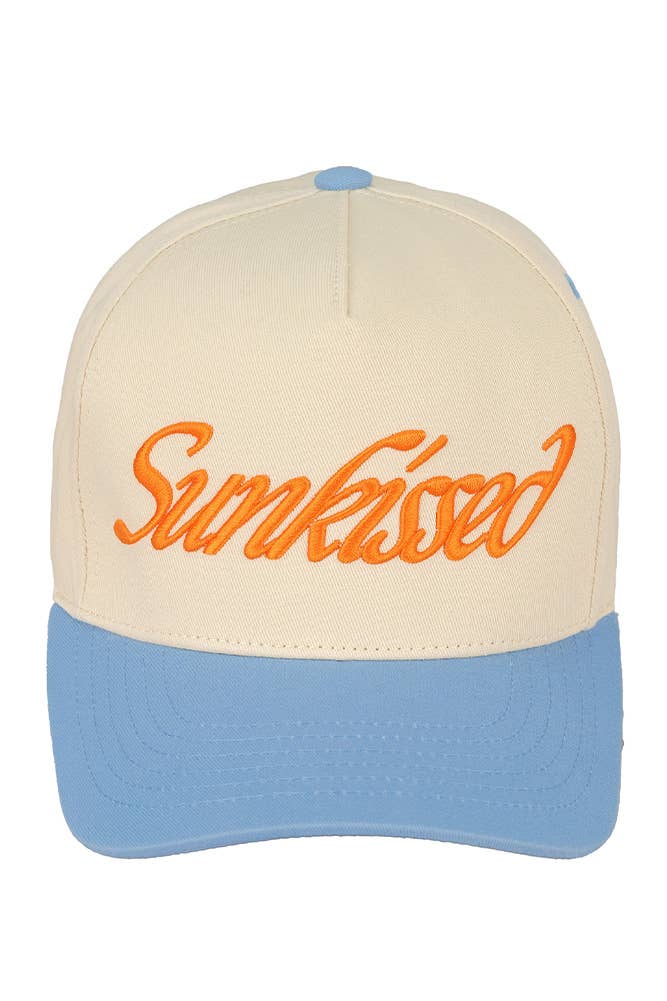 SUNKISSED Embroidered Cotton Baseball Cap