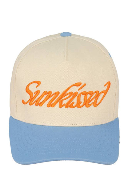 SUNKISSED Embroidered Cotton Baseball Cap