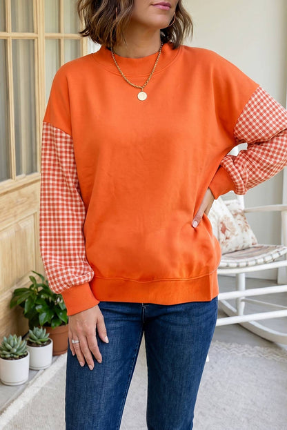 Dot Mock Neck Sweatshirt - S-2XL