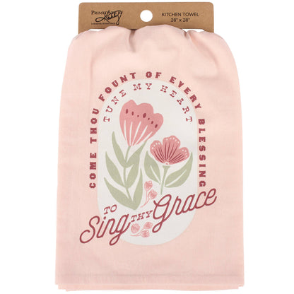 To Sing Thy Grace Kitchen Towel