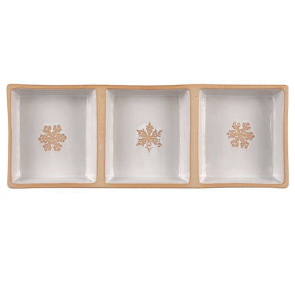 Snowflakes Tidbit Tray