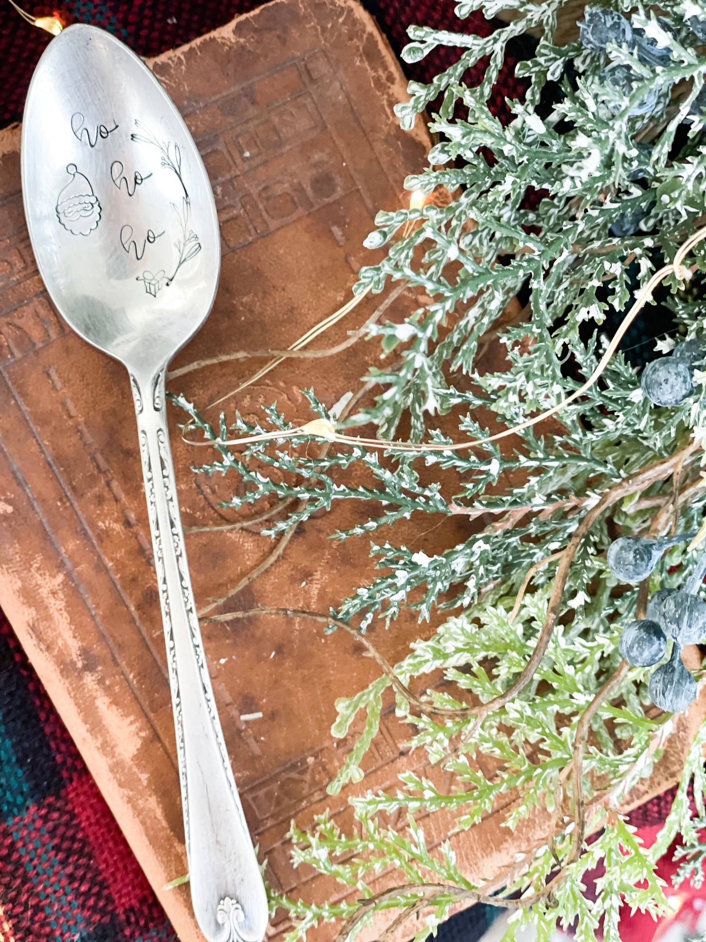 Ho Ho Ho Vintage Stamped Spoon