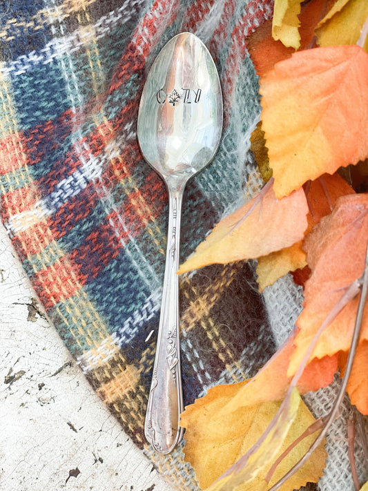 Cozy Vintage Stamped Spoon