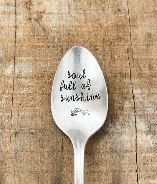 Soul Full Of Sunshine Vintage Stamped Spoon