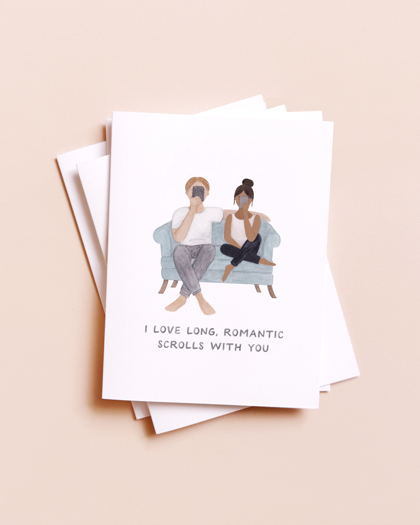 Long Romantic Scrolls — Funny Relationship Love Card