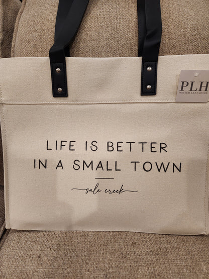 Better In A Small Town Sale Creek Market Tote