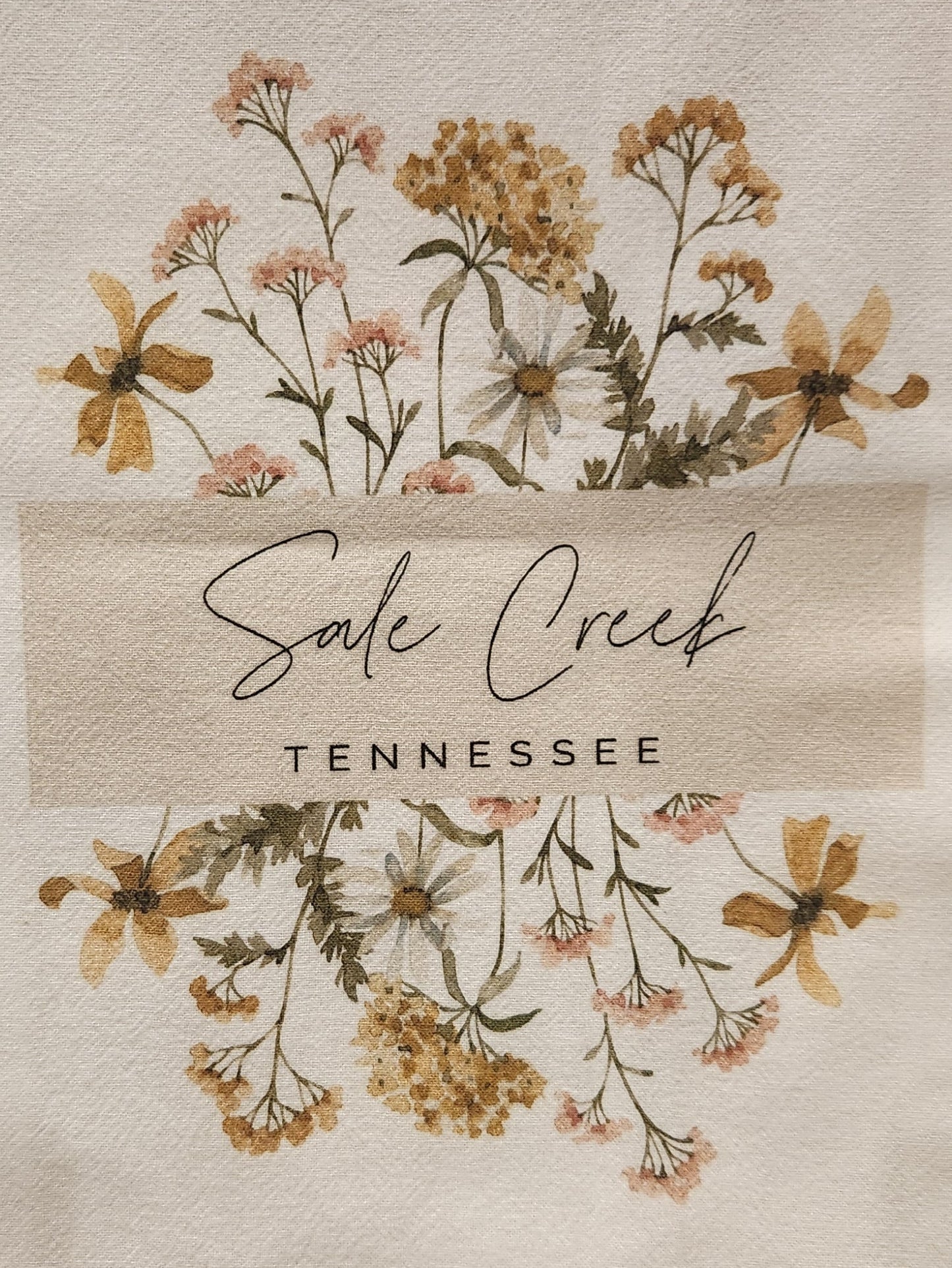 Wildflower Sale Creek, TN Tea Towel