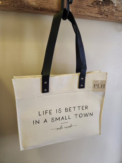 Better In A Small Town Sale Creek Market Tote