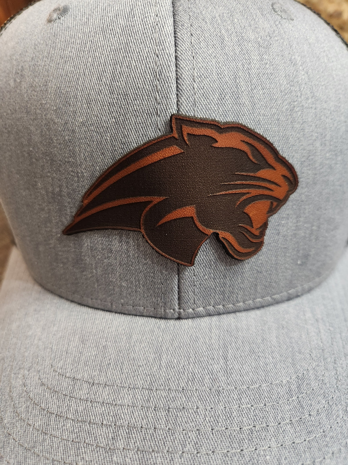 Leather Panther SnapBack Hat