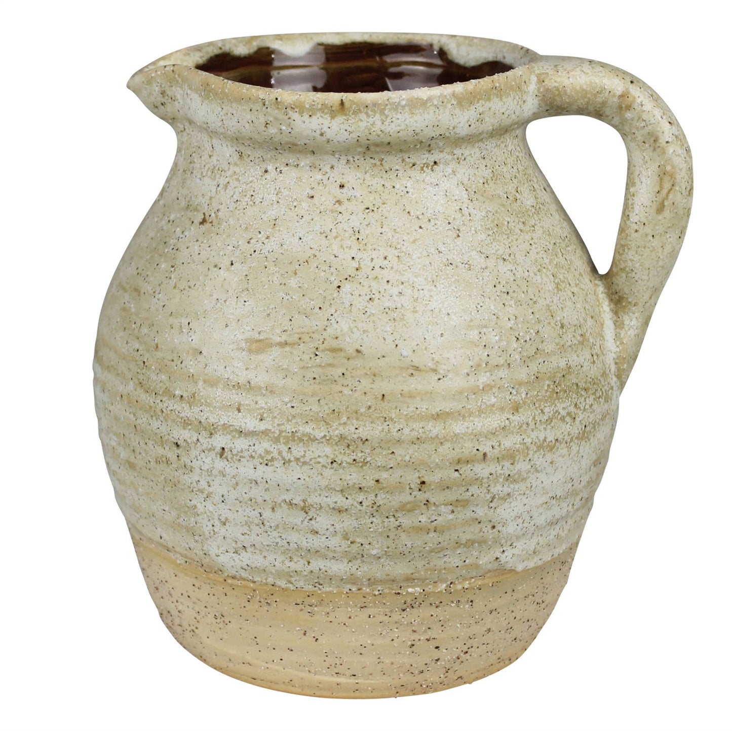 Umbria Pitcher, Ceramic, White