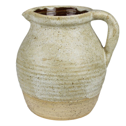 Umbria Pitcher, Ceramic, White
