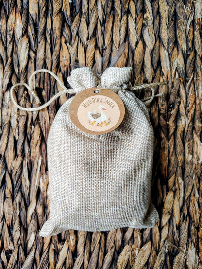 Wild Duck Snack in Burlap Bags