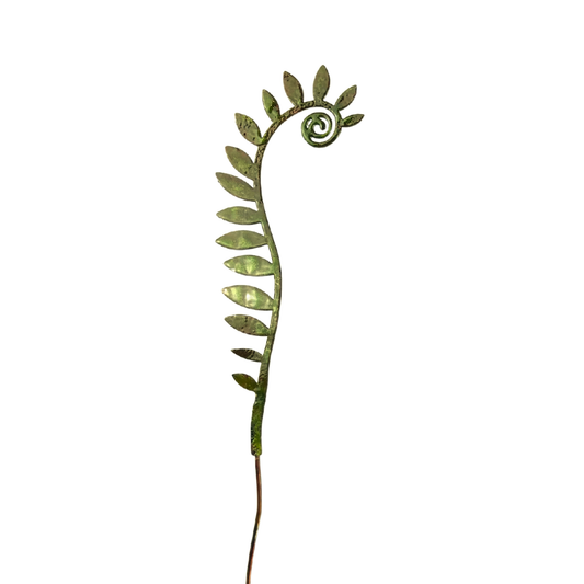 Enamel Fiddlehead Fern- moss