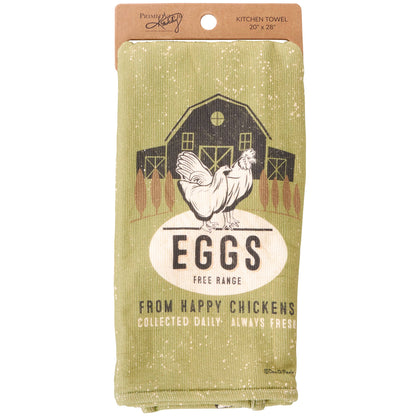 Eggs Free Range Kitchen Towel