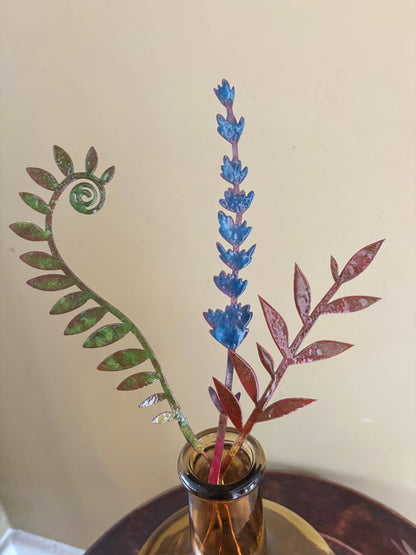 Enamel Fiddlehead Fern- moss