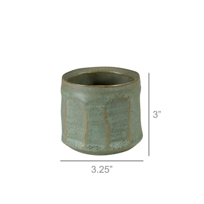 Olive Cachepot, Ceramic - Sm