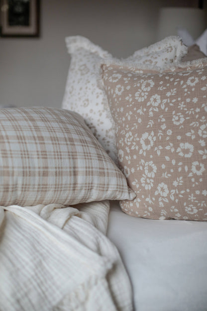Floral Fringe Pillow Cover | Fleur + Fray Collection
